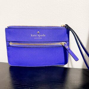 Kate Spade Mikas Pond Bee Wristlet | Purple | NWOT